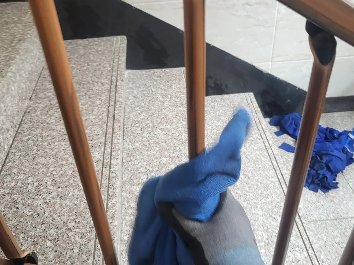 동구 전하동 빌라 난간·손잡이 위생청소 사례 - 행진크린